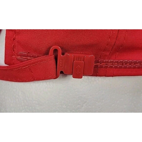 Vintage Zipper Strap Rope Hat ~ Pizza Hut Red Rope Hat - Picture 3 of 11